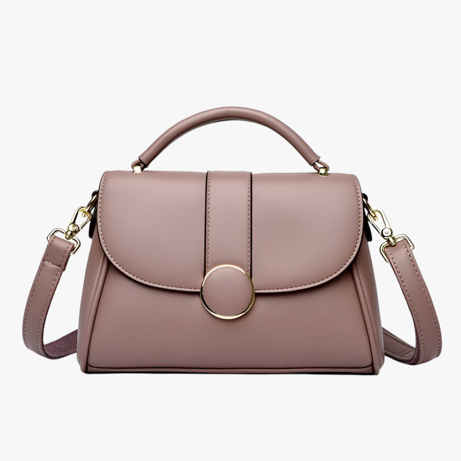 Suzy | Elegant skuldertaske med logo - Rosa - bags - {{ product_tags }