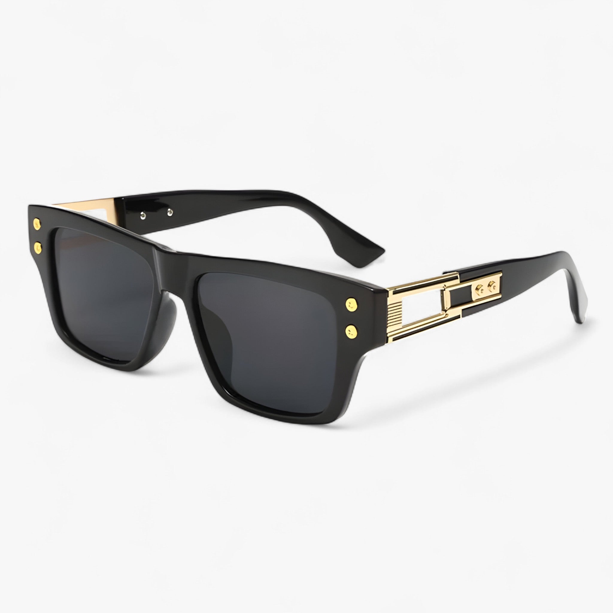 Romy | Unisex firkantede vintage solbriller - Nero Come immagine - other - {{ product_tags }