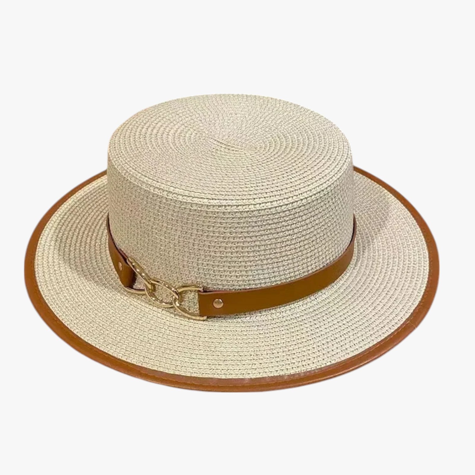 Kalani | Sommerhattes med Bånd af Strå til Kvinder - Kremhvid M 56-58cm - Kalani | Sommerhattes med Bånd af Strå til Kvinder - €25 - {{ product_tags }