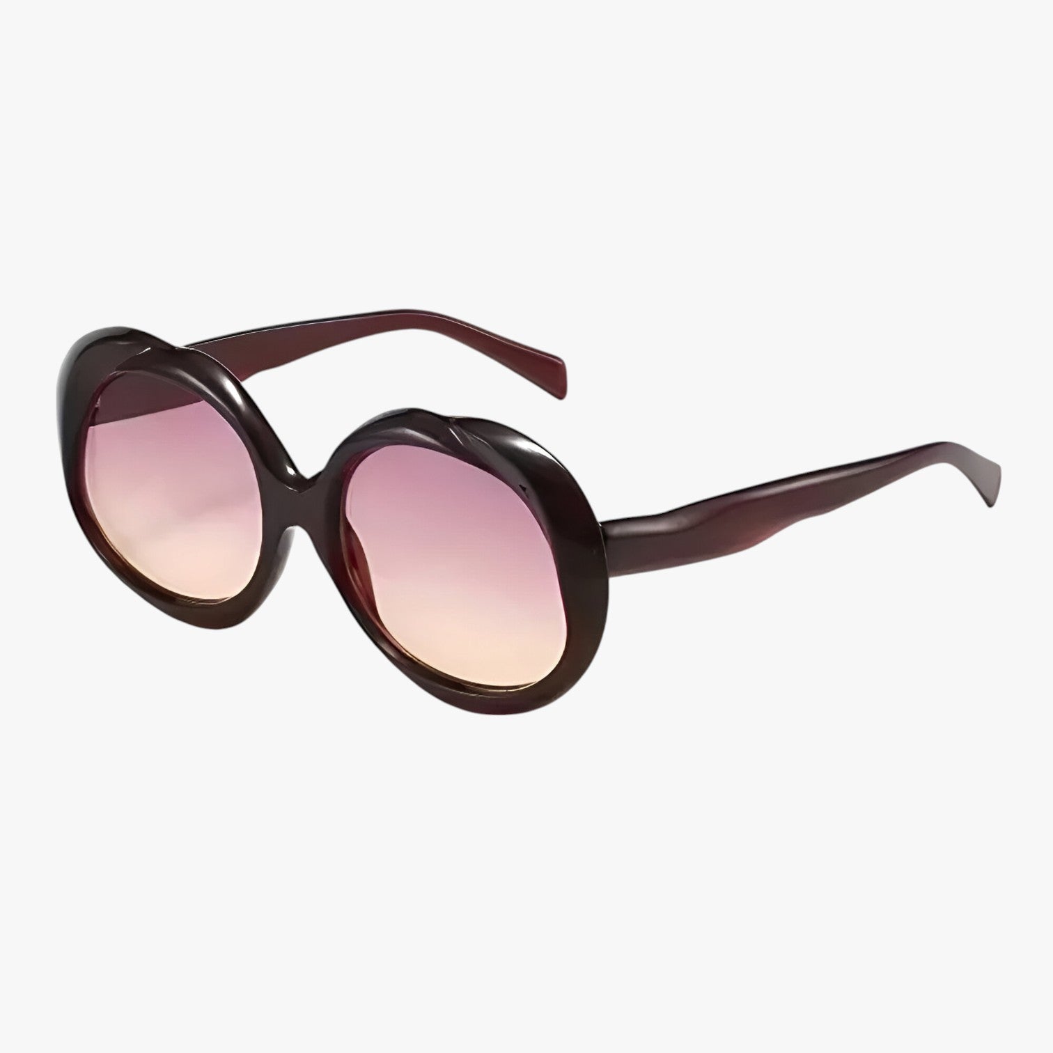 Moderne retrodesign Oval form med punket touch: perfekt til dem, der ønsker at skille sig ud. Passer til ethvert outfit Unisex stil, der fremhæver både afslappede og elegante looks. - rød - other - {{ product_tags }