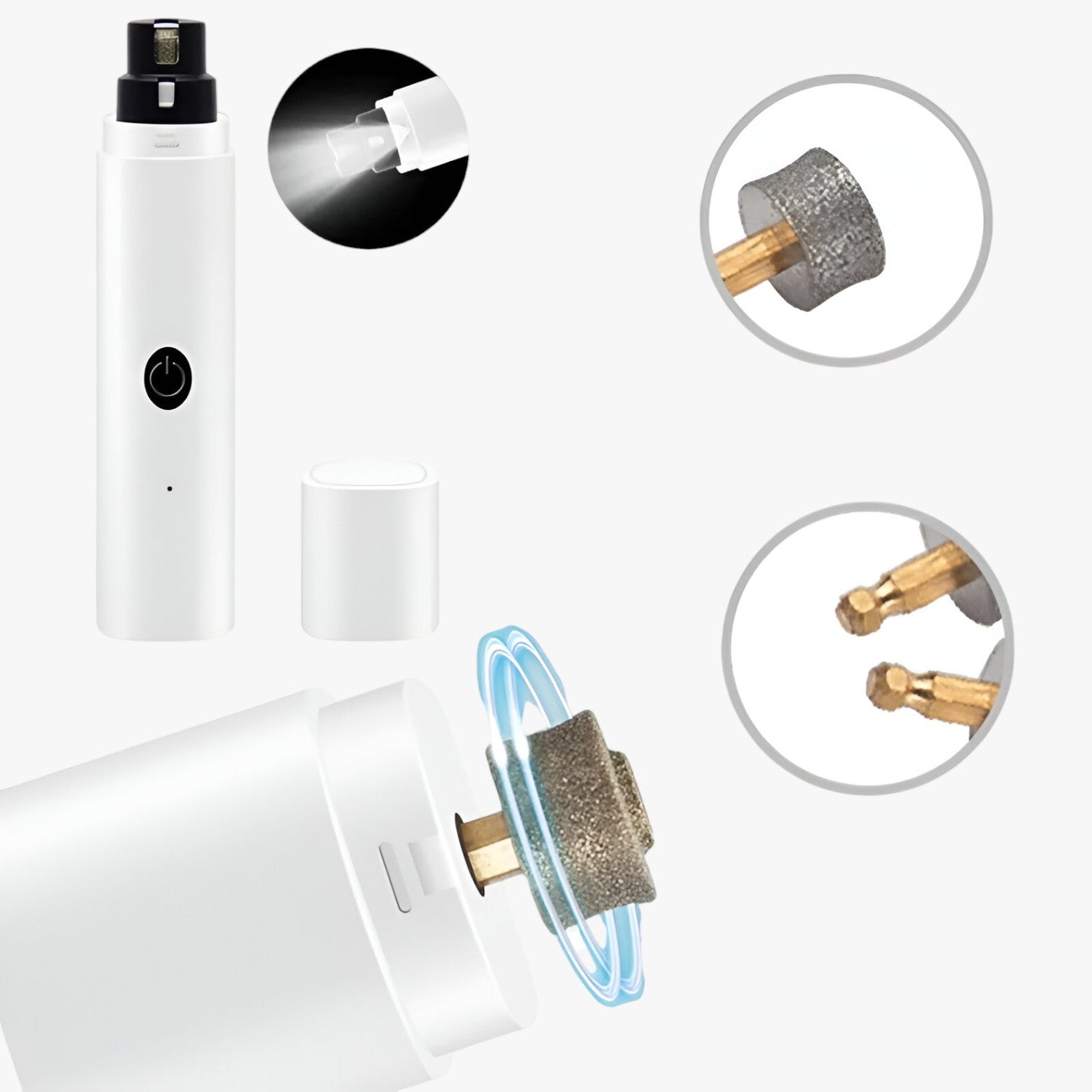 Flint | Elektrisk Negleklipper med LED og USB-opladning - - other - {{ product_tags }
