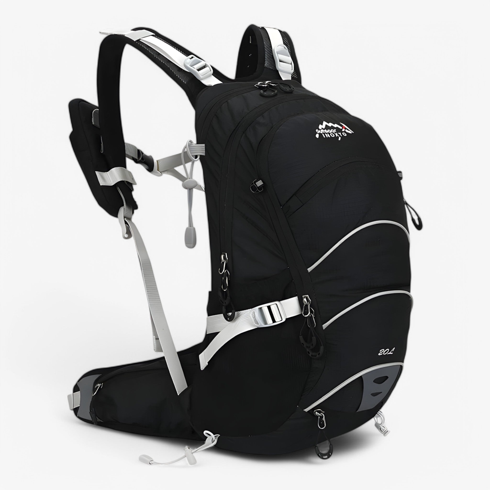 Vandtæt 20L trekkingrygsæk til udendørs aktiviteter - Sort - Vandtæt 20L trekkingrygsæk til udendørs aktiviteter - €25 - {{ product_tags }