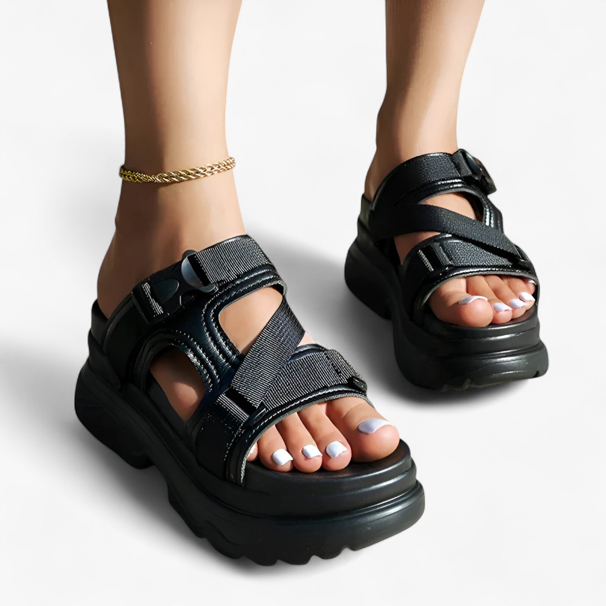 Maica | Sandaler med tykke såler – Komfortable og holdbare - - women's fashion - {{ product_tags }
