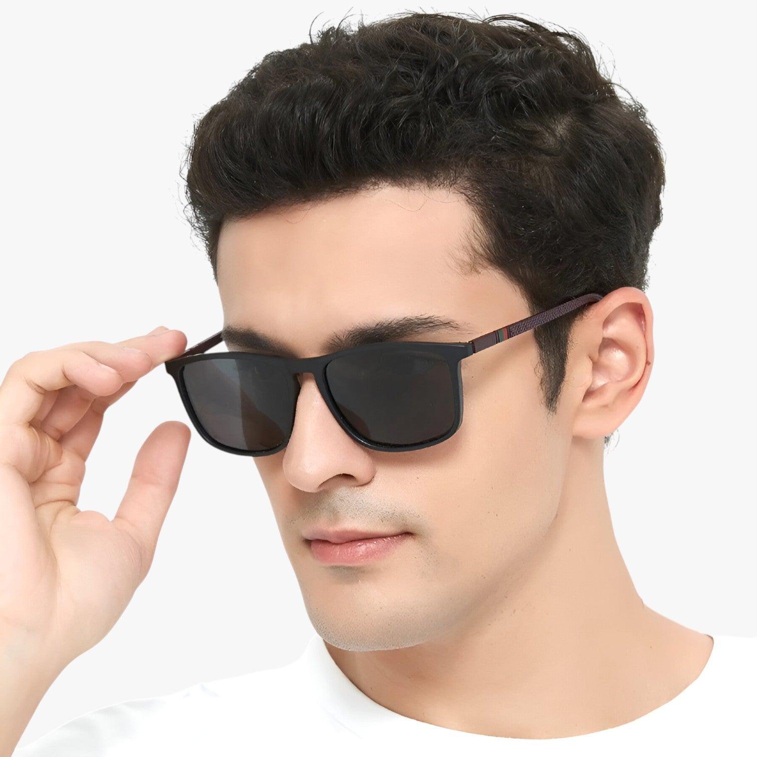 Jasper | Vintage stribede polariserede solbriller - - men's fashion - {{ product_tags }