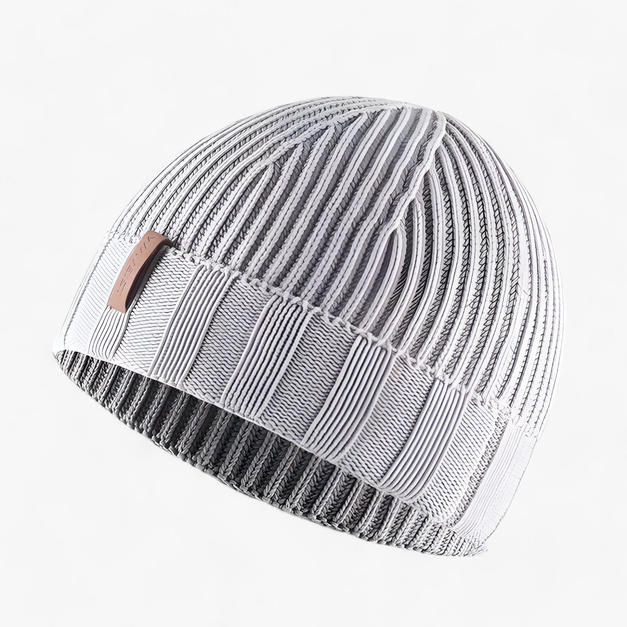 Wanwan | Katoffel Vintage Vasket Strikket Beanie Hue - Perfekt til Vinter - Lys grå KINA - winter - {{ product_tags }
