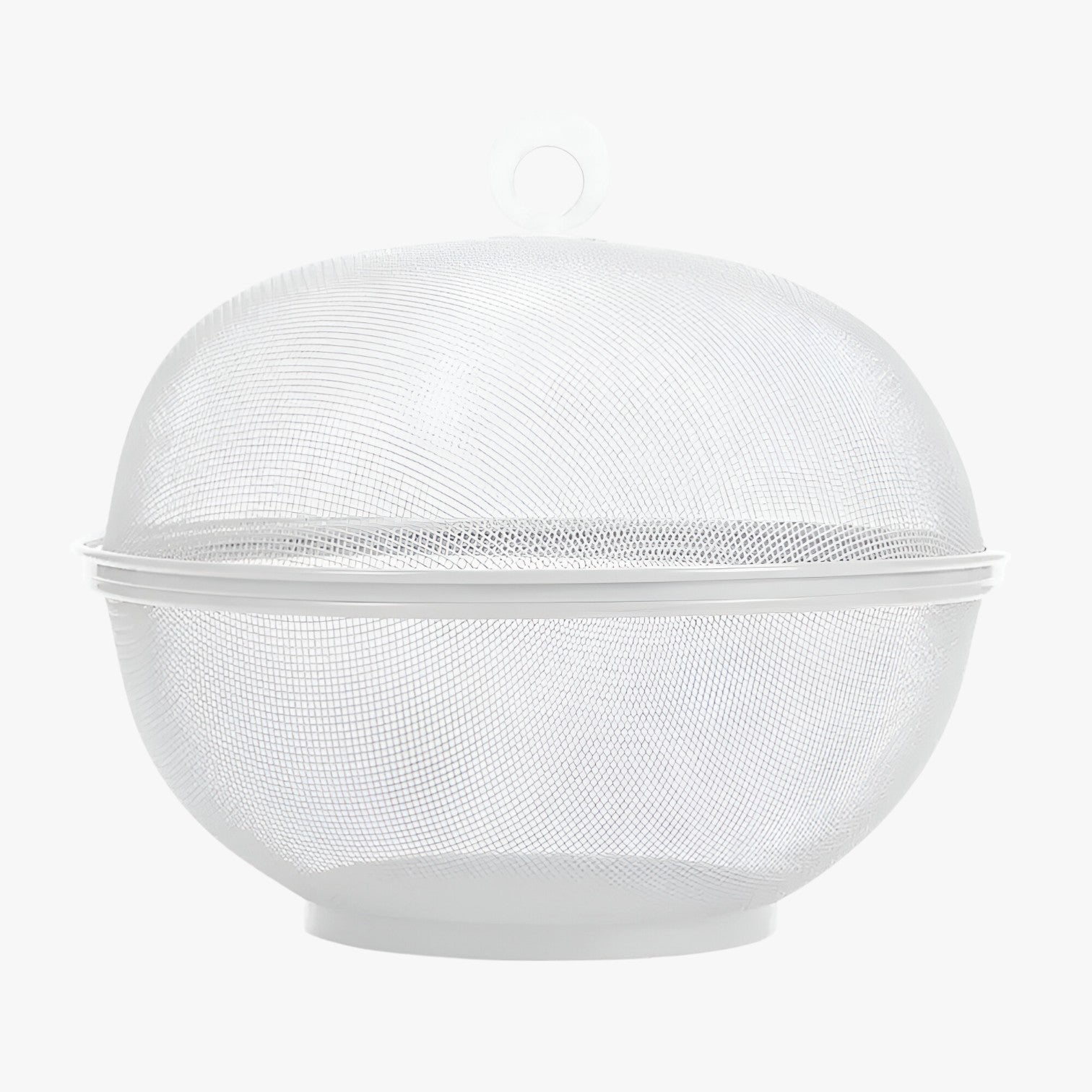 Edith | Vliegfri & Rummelig: Frugtfad i rustfrit stål med låg og stor kapacitet - Hvid - house & garden - {{ product_tags }