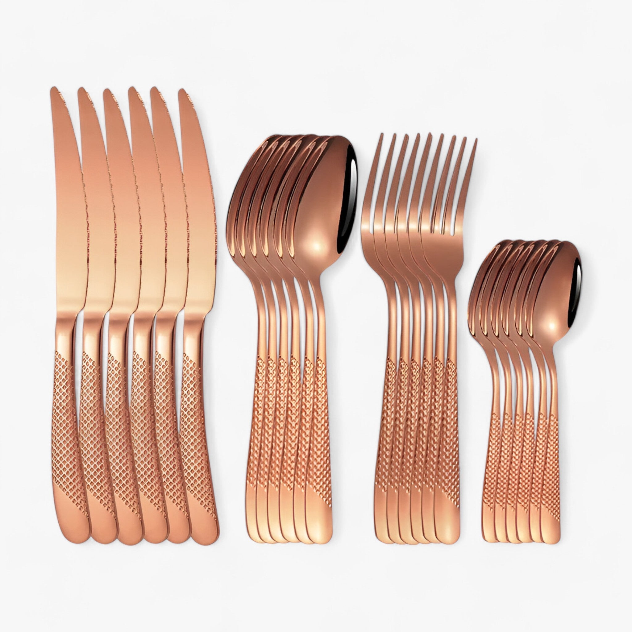 StarDine | Bestik sættet i rustfrit stål - Rosen guld - house & garden - {{ product_tags }