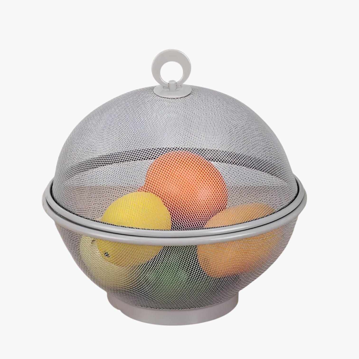 Edith | Vliegfri & Rummelig: Frugtfad i rustfrit stål med låg og stor kapacitet - - house & garden - {{ product_tags }