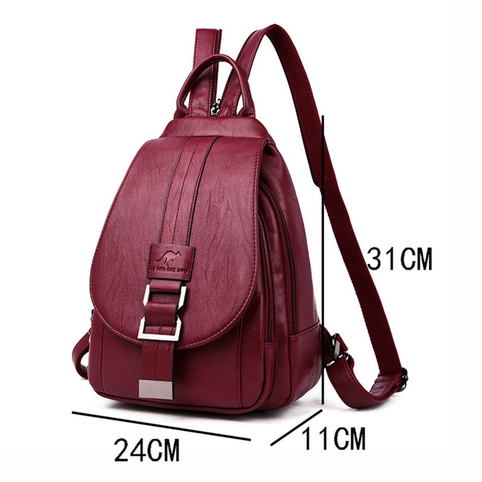 Veala | Elegant og chic læderrygsæk - - bags - {{ product_tags }