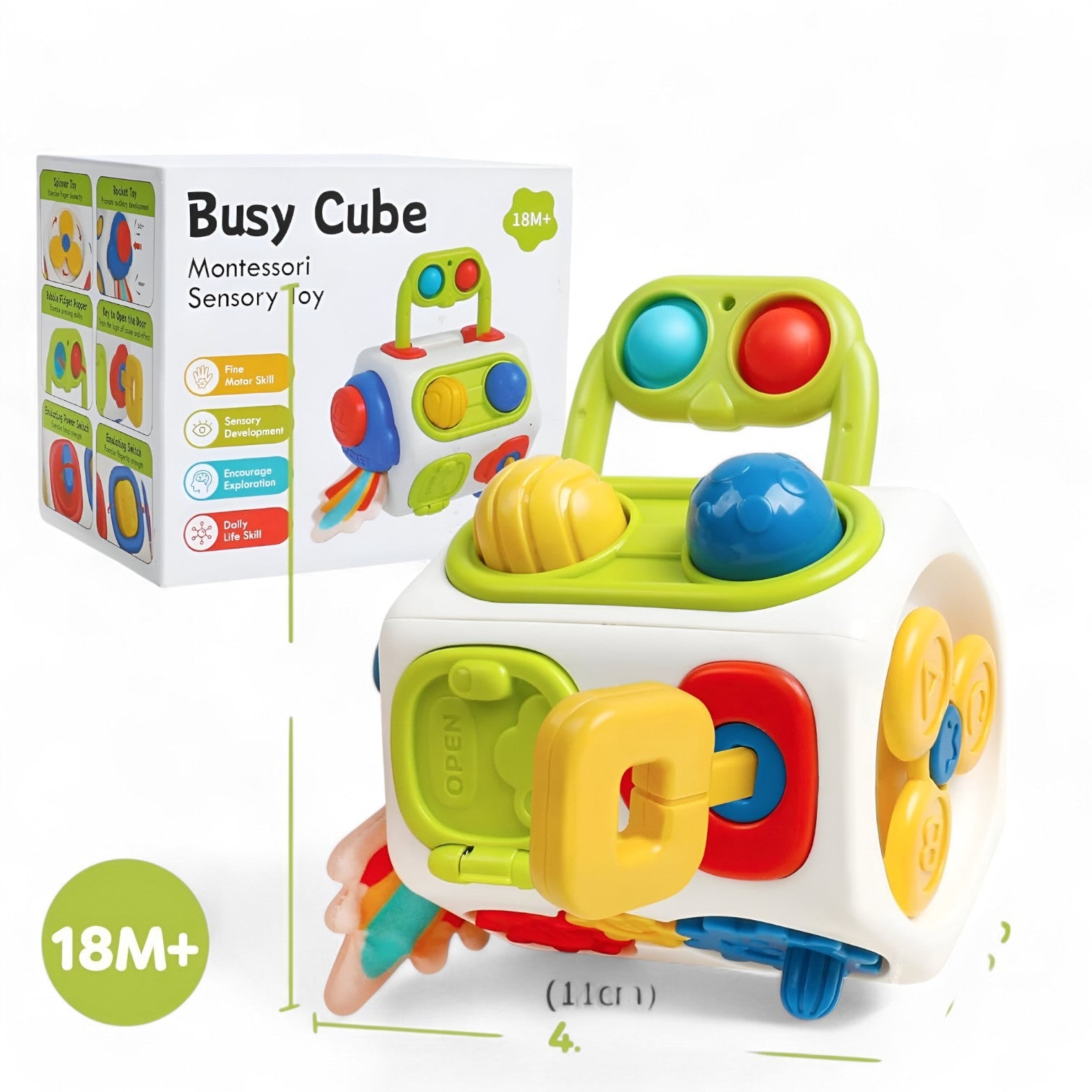 Stellan | Montessori Kubus – Sensorisk Legetøj til Småbørn - - baby - {{ product_tags }