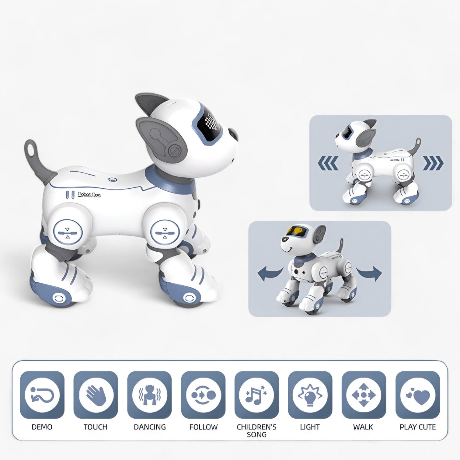 Amelie | Dansende Stunt Robot Hund – Smart Legetøj fyldt med Musik og Bevægelse - - baby - {{ product_tags }