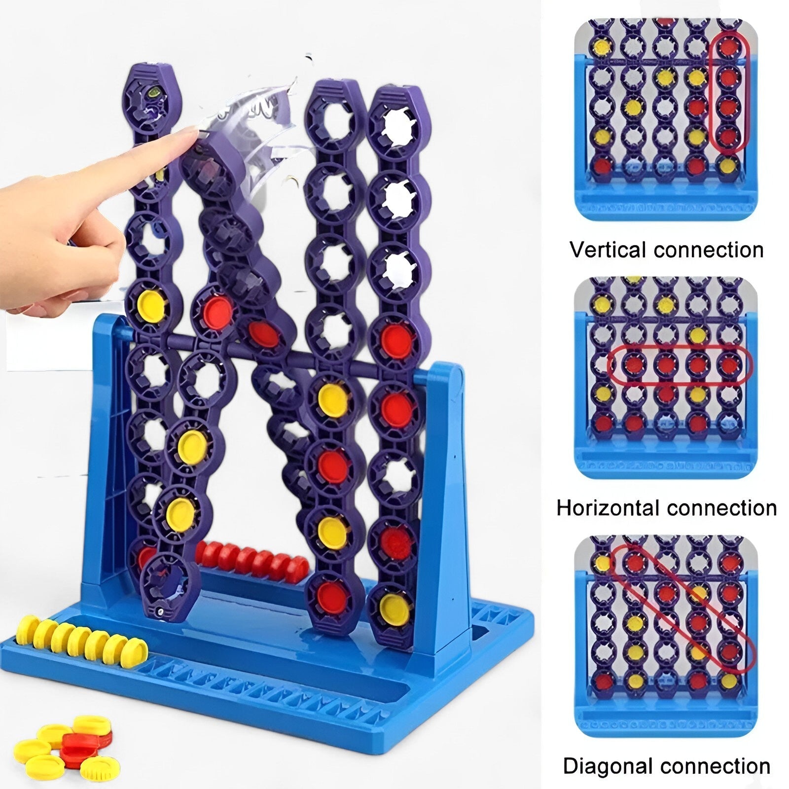 Drejende Sjov | Connect 4 Spin Spil - - other - {{ product_tags }