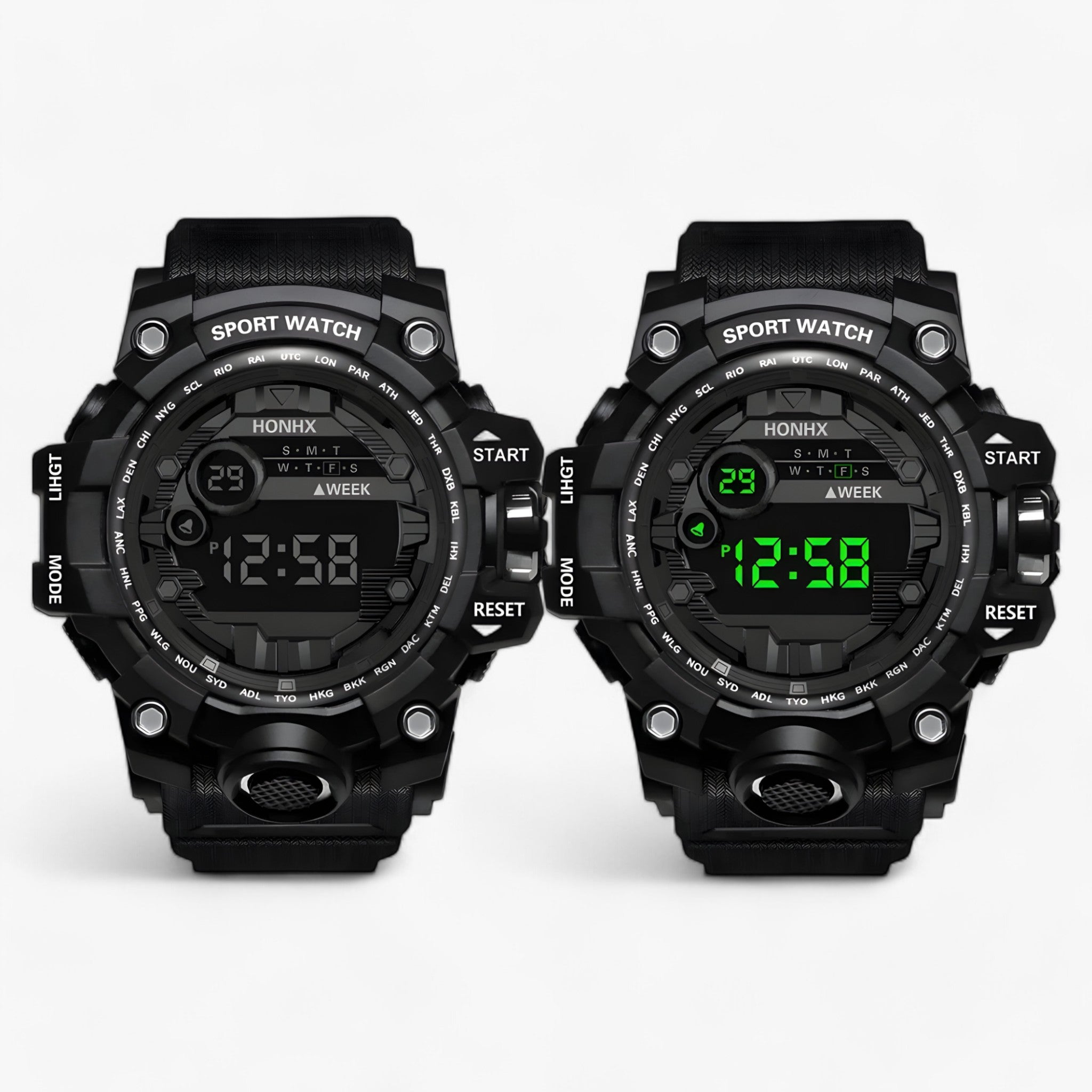 Arthur | Stor LED Zifferblad - Ideel til Sport & Fitness - - watches - {{ product_tags }