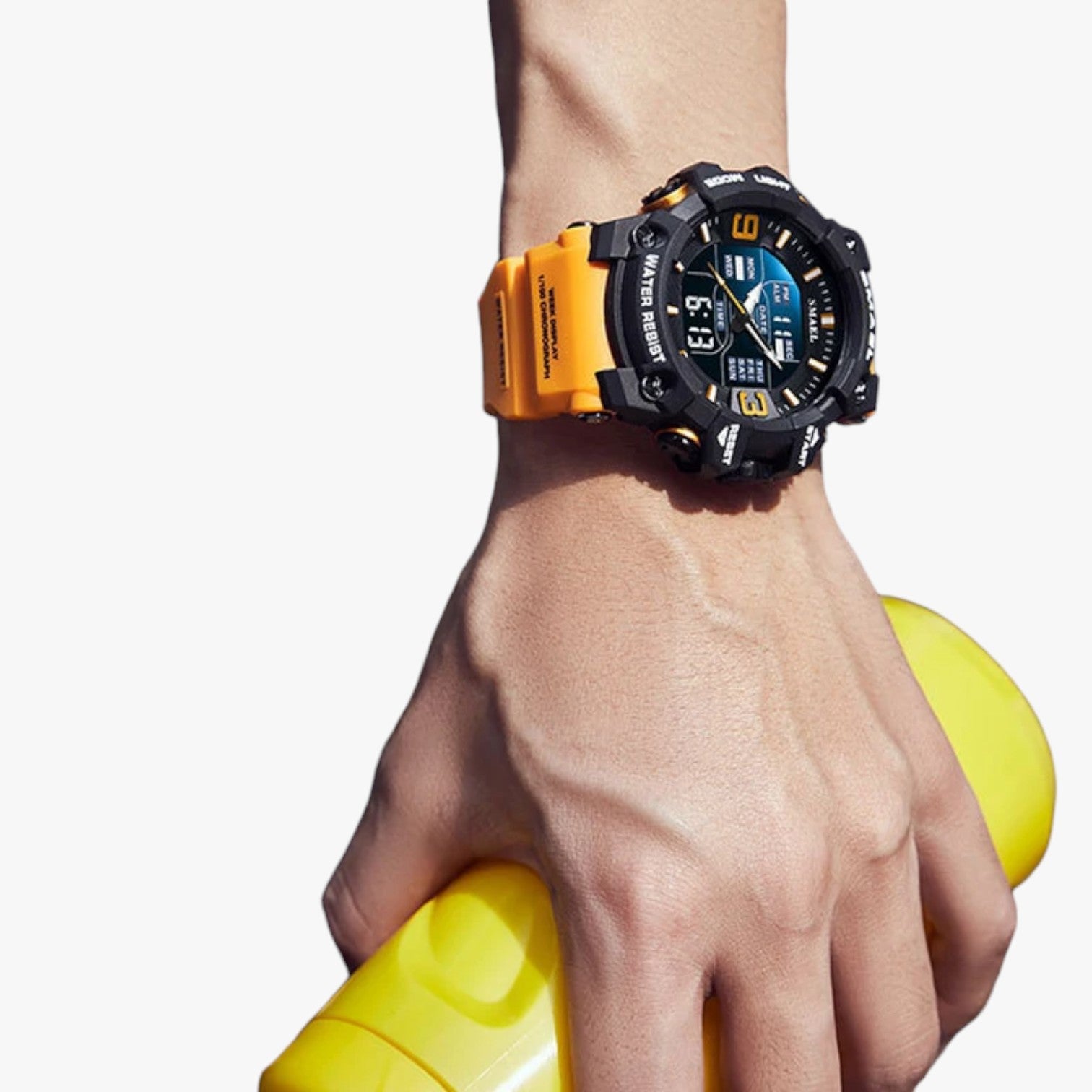 Janos | Sportur – LED-display, vandtæt og dobbelt tidsvisning - - watches - {{ product_tags }
