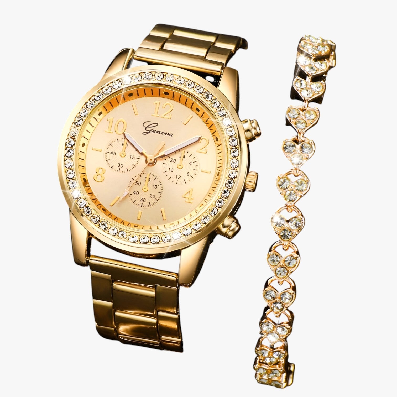 Khloe | Elegante ur med guldarmbånd og diamanter - - watches - {{ product_tags }