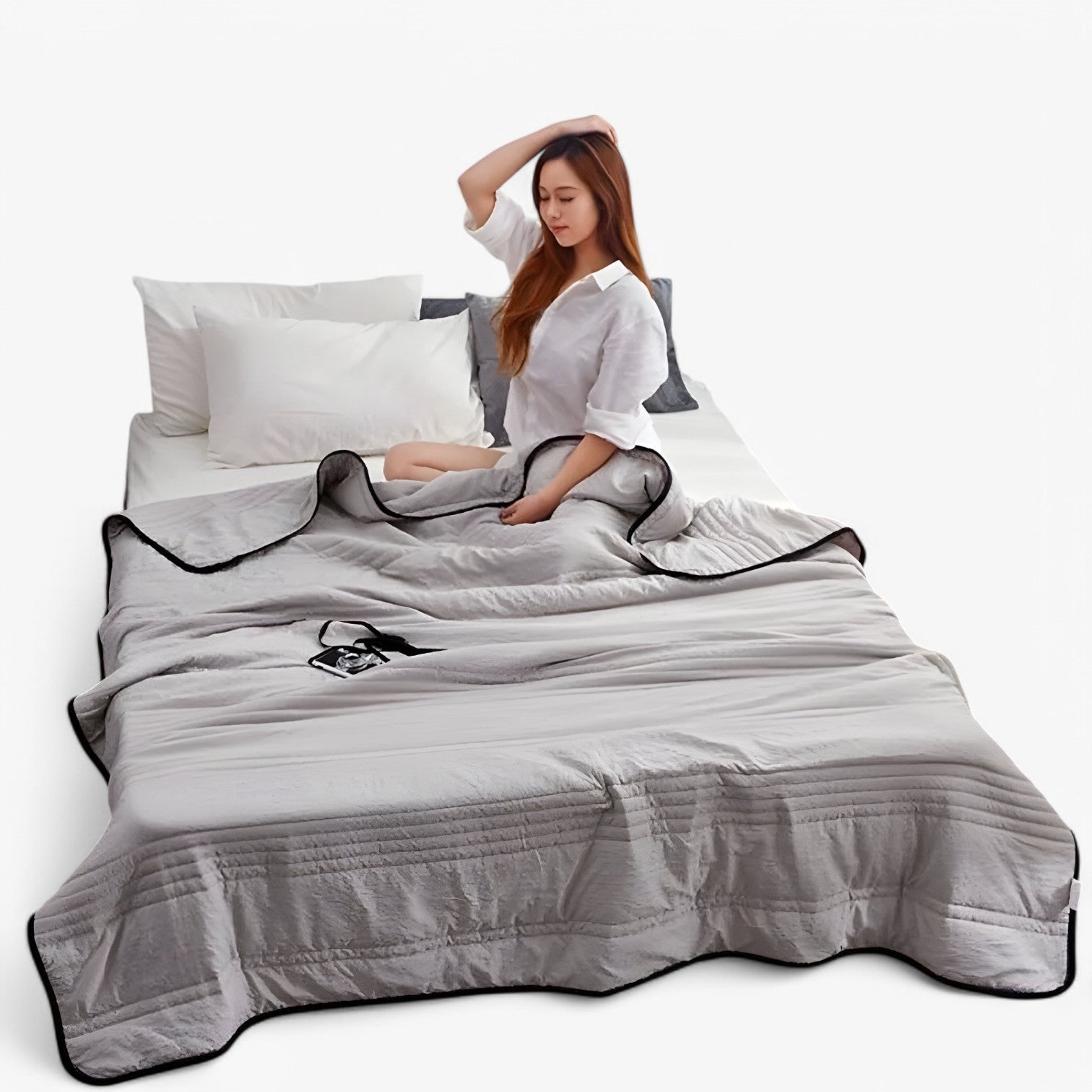 Leilani | Ademende og hudvenlig – Sommerdyne for ultimativ komfort - Grå - house & garden - {{ product_tags }