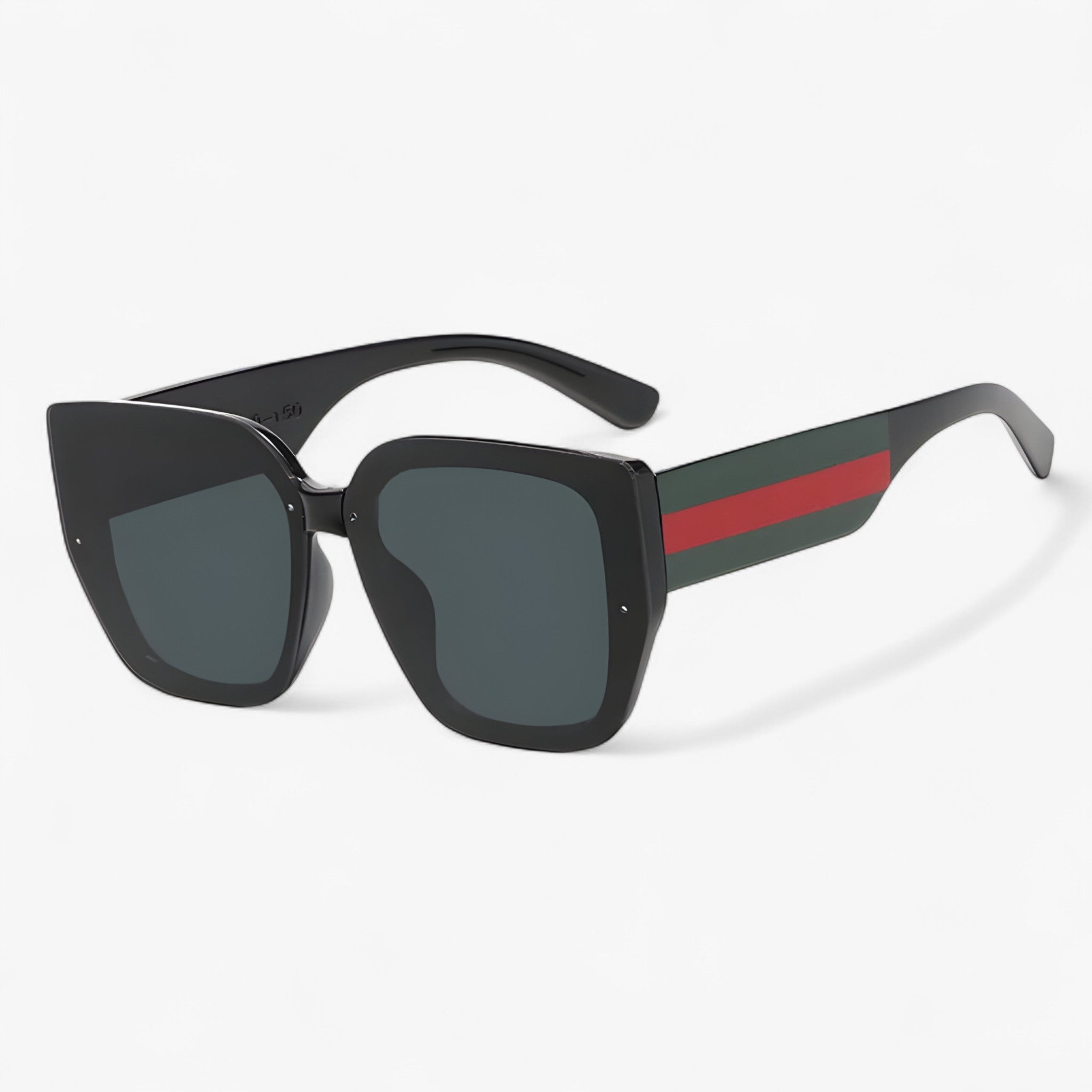 Roco | Multi-farvet polygonal retro-solbrille til damer - Sort - women's fashion - {{ product_tags }