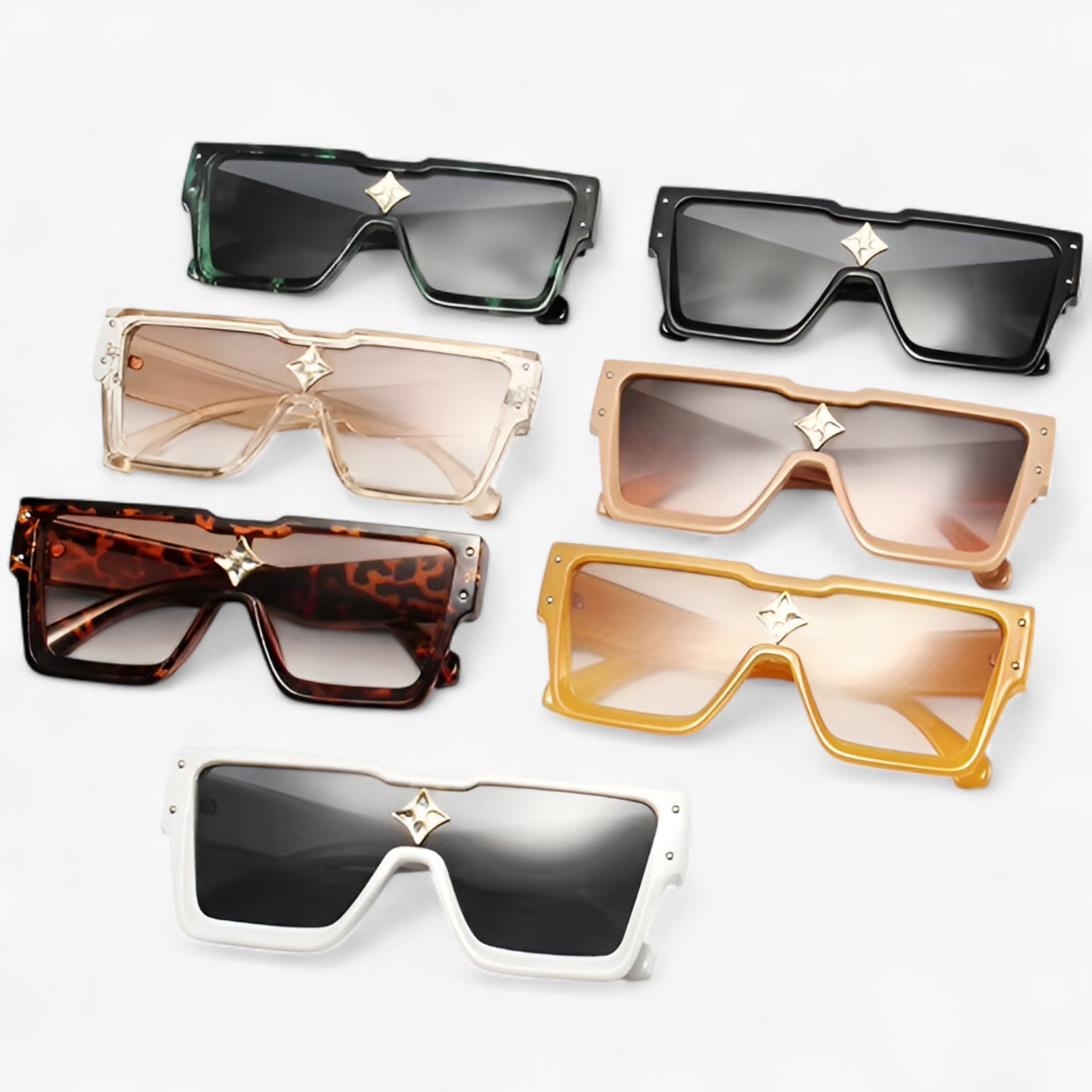 Victor | Unisex firkantet solbrille med UV400-beskyttelse - - men's fashion - {{ product_tags }
