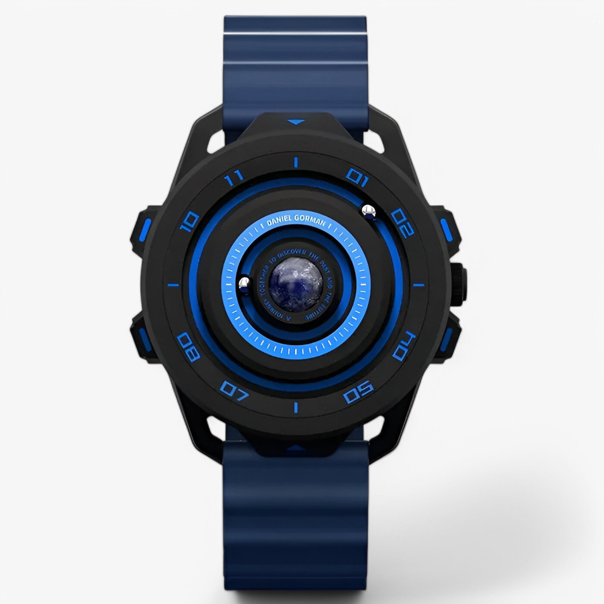 Hercules – Sportiv Kvartsur med Rød Magnetisk Design - Blå - watches - {{ product_tags }