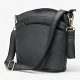 Genuine leather crossbody bag for women