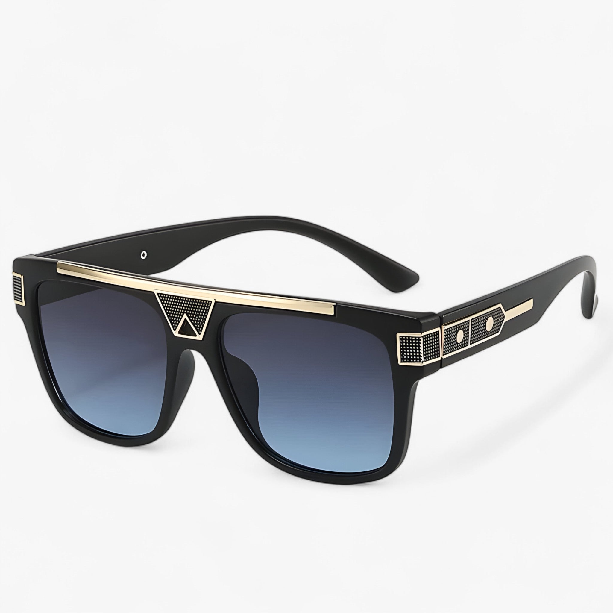 Samuel | Vintage Aviator Solbriller med Stel - Gråblå Som billede - watches - {{ product_tags }