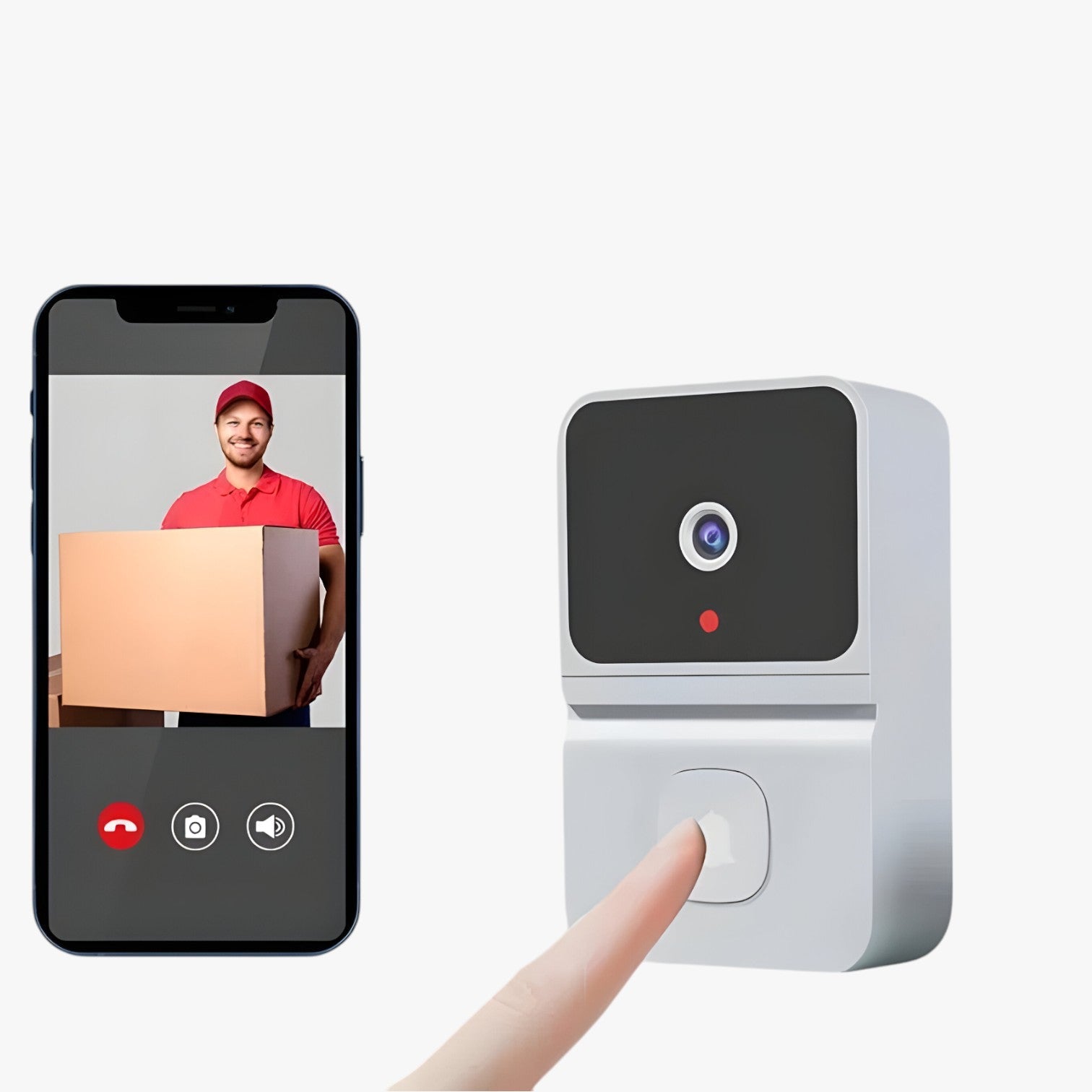 Dalton | Slim WiFi Videodørklokke med Tovejs Intercom - - gadgets - {{ product_tags }