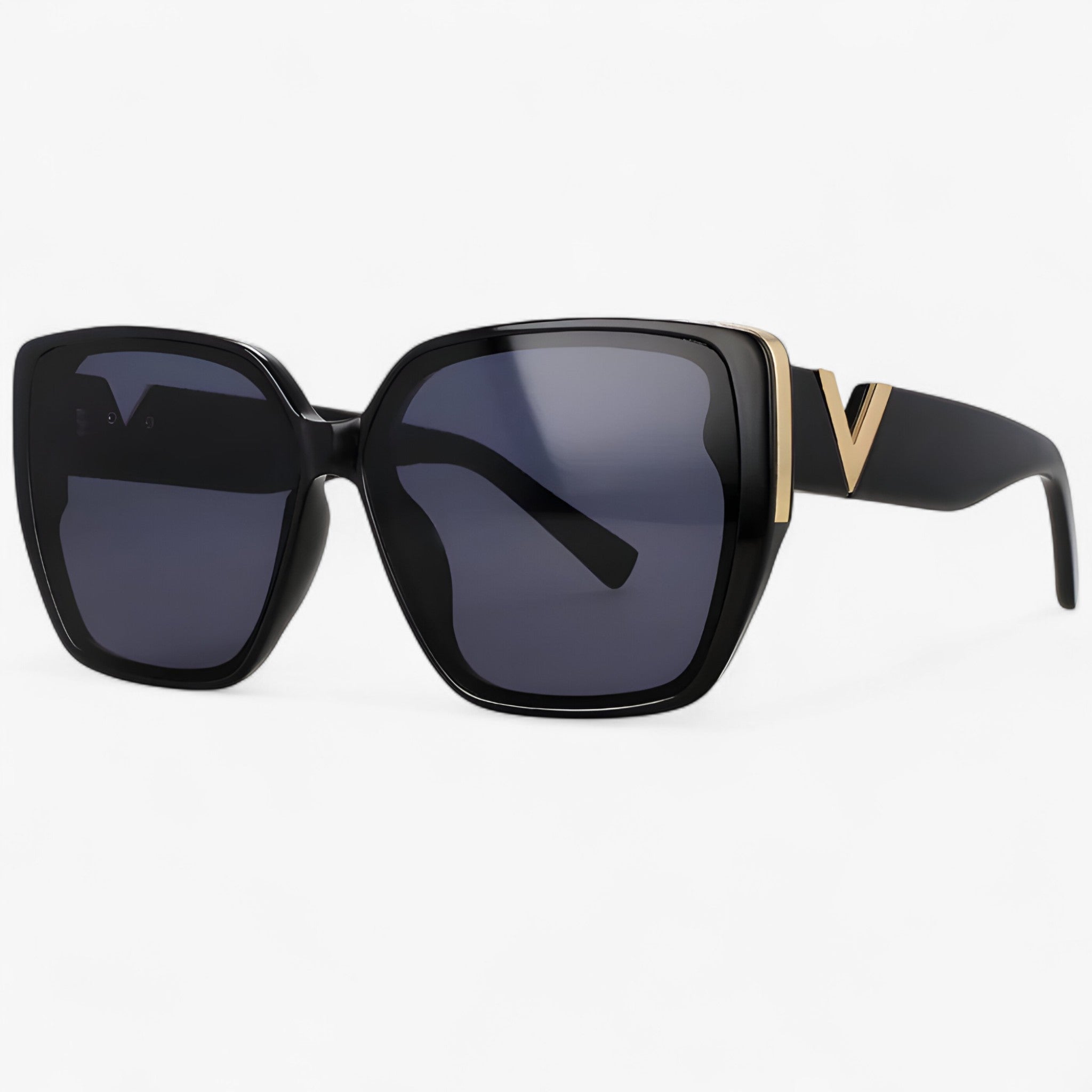 Judas | Vintage V-formede spejlsolbriller - Sort - watches - {{ product_tags }