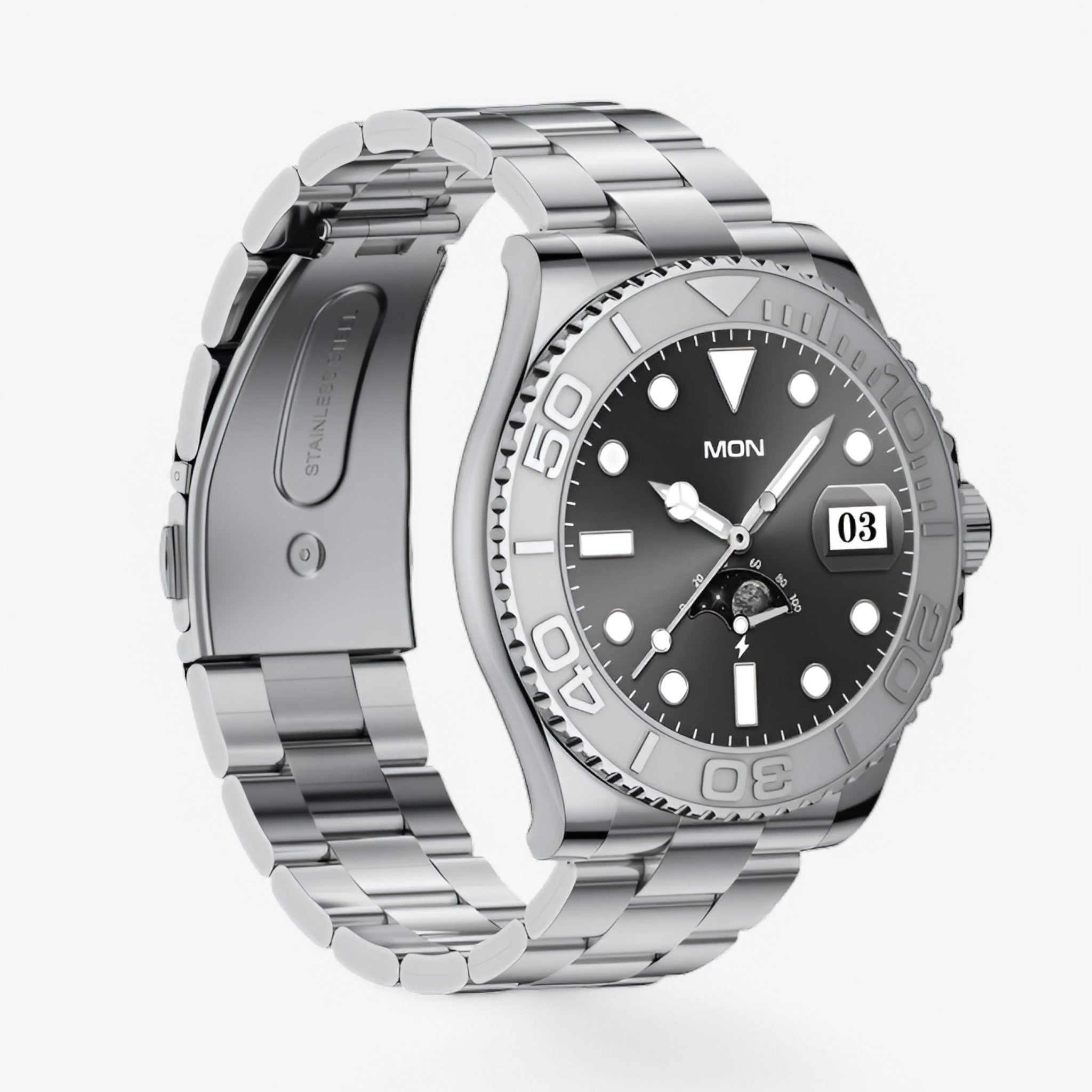 Gabor | Luksus smartwatch med AMOLED-skærm - Sølv - watches - {{ product_tags }