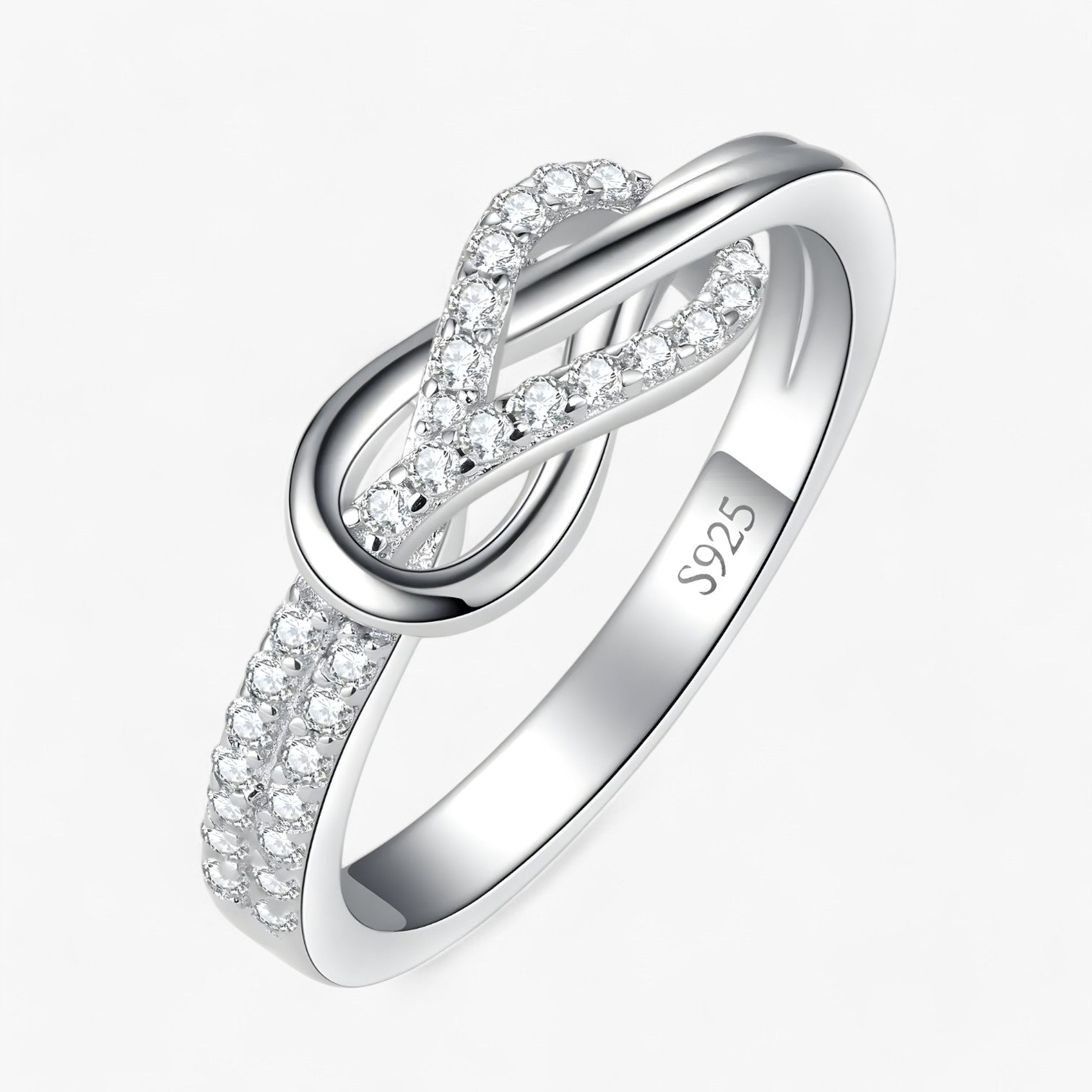 Stina | Uendelig Knude Ring – Tidsløs elegance i sterlingsølv - - watches - {{ product_tags }