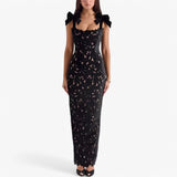 Elena | Sheath dress with bare neckline