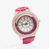 Oliven | Women's Watch Made of PU Leather with Crystal Stones and Quartz Movement