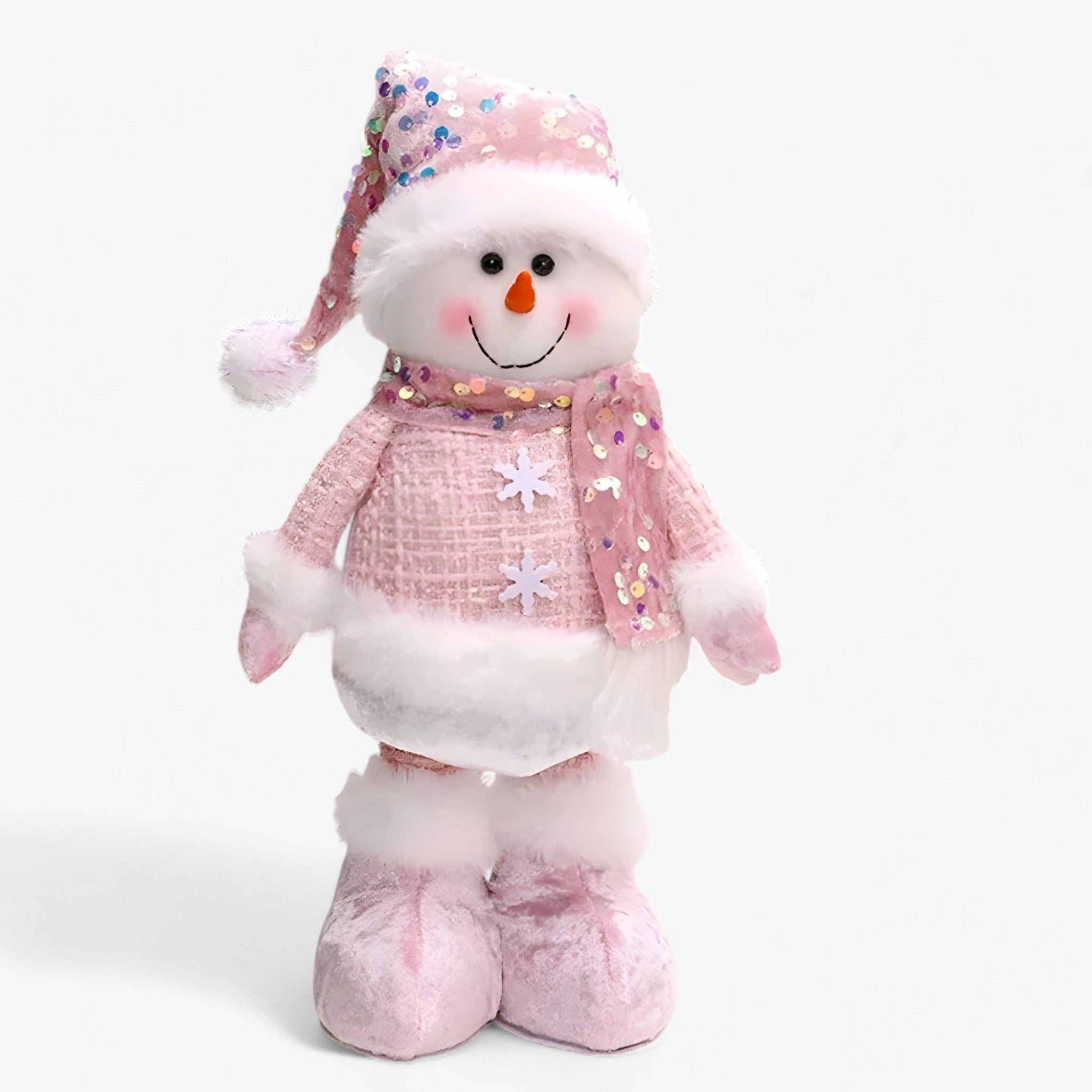 Fantastisk vinter | Juledekoration tilbehør snemand gammel rosa - Tilsæt lidt magi til dit hjem - Snemand 1STK - christmas - {{ product_tags }