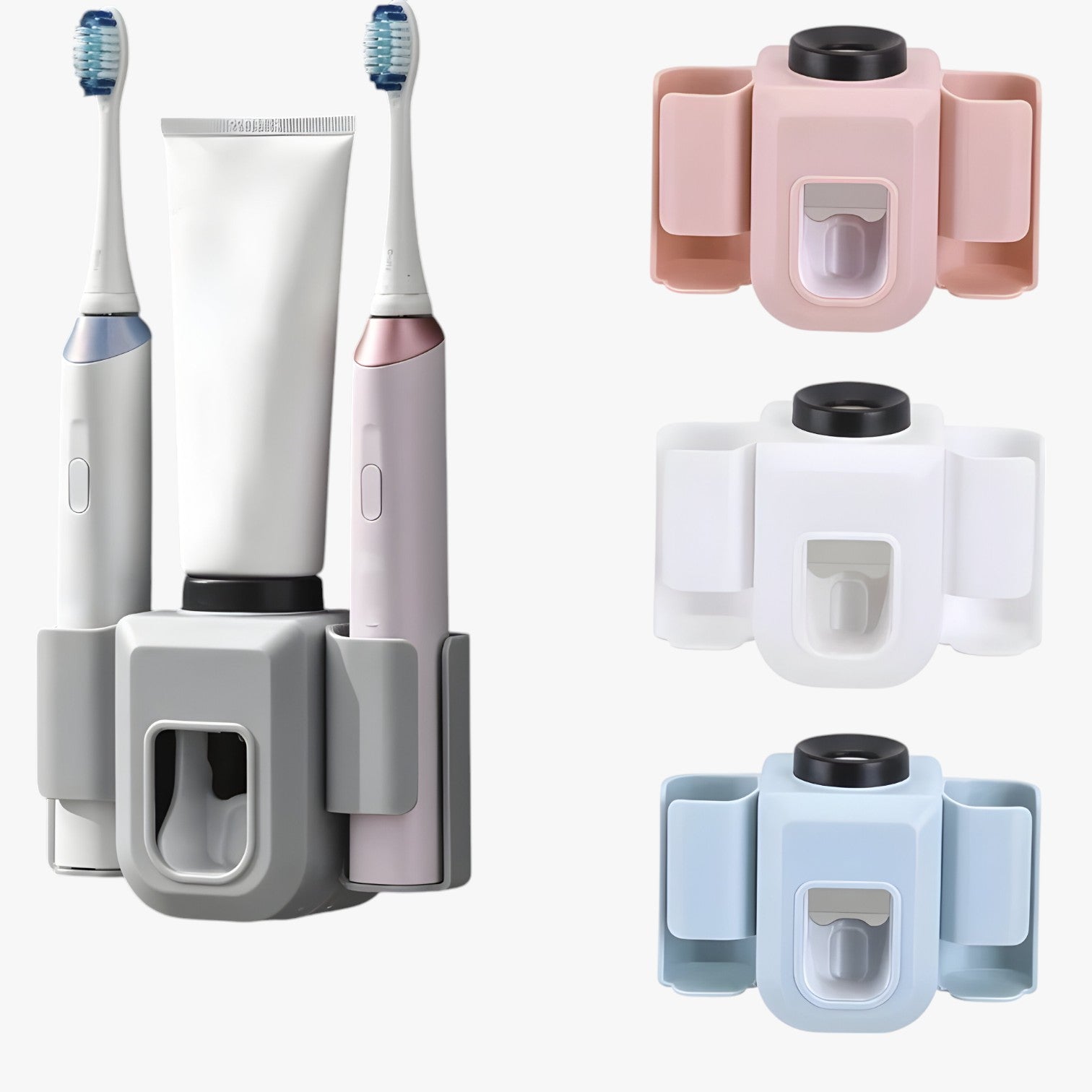 Lowie | Dobbelt tandbørsteholder – Organiseret og pladsbesparende - - house & garden - {{ product_tags }
