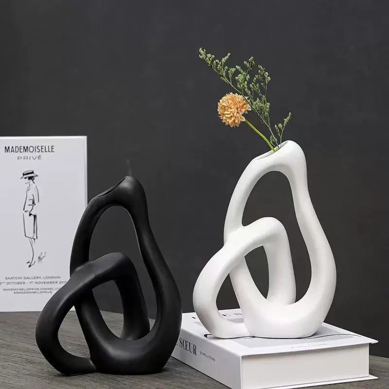 Tidløs Keramikvase - Minimalistisk Boligindretning - - Home Decor - {{ product_tags }
