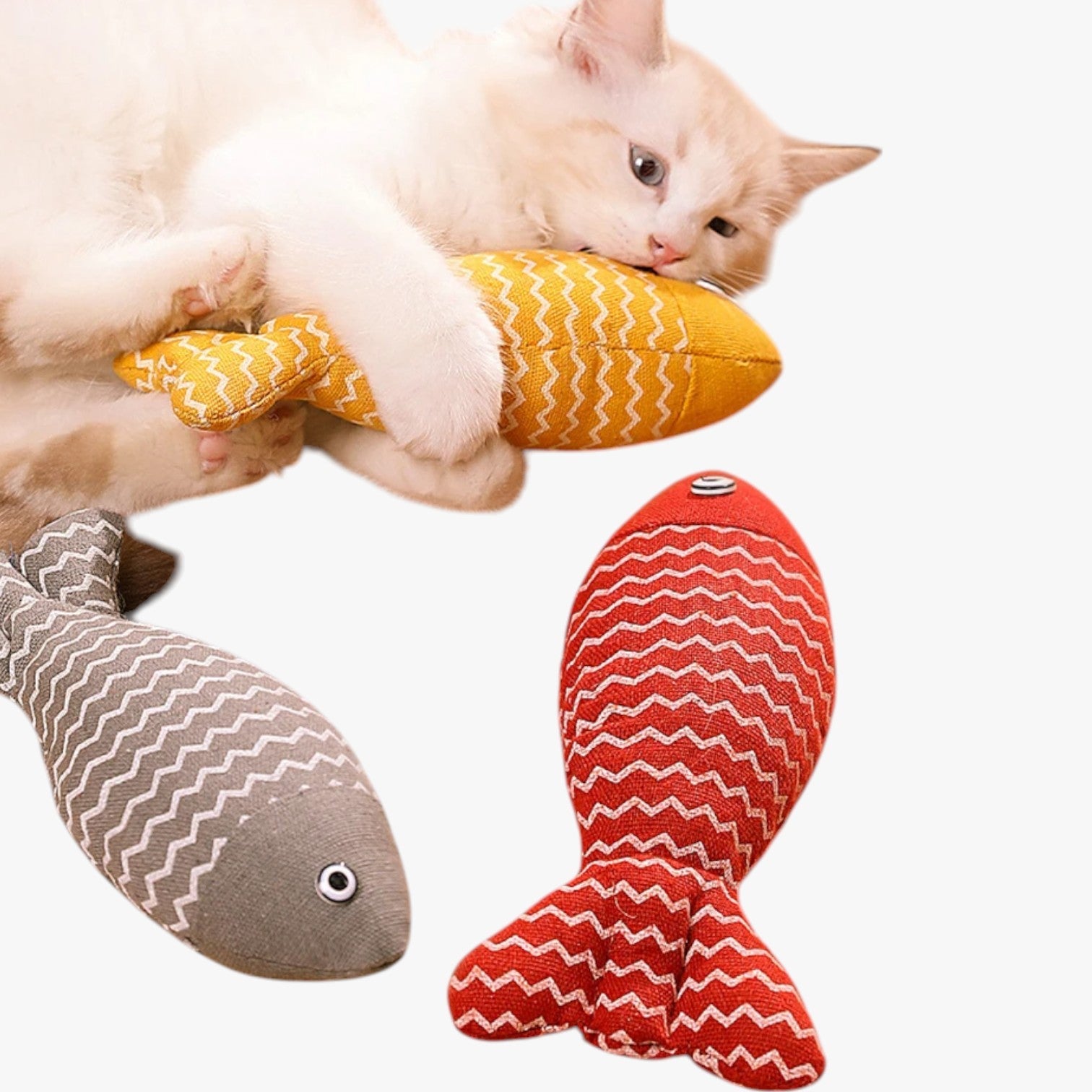 Sunny | Fisklegetøj i hamp med Valerian til katte - - Sunny | Fisklegetøj i hamp med Valerian til katte - €25 - {{ product_tags }