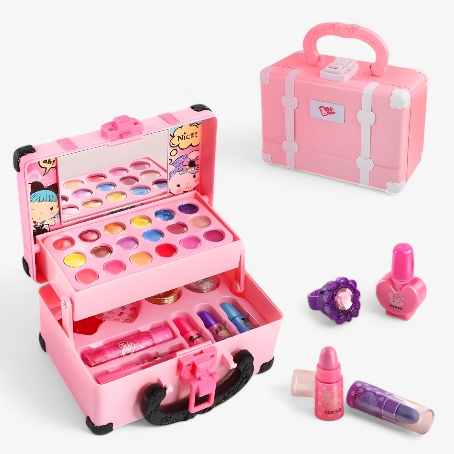 Fenna | Prinsesse Make-up Legetøjssæt – Sikkert & Kreativt Legesjov - - baby - {{ product_tags }
