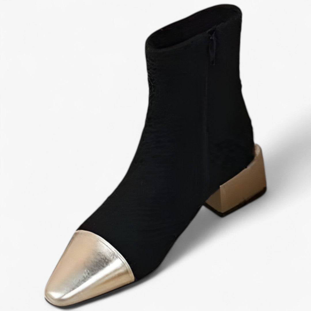 Selene | Elegant støvletter med tynd hæl og spids tå - Sort - Selene | Elegant støvletter med tynd hæl og spids tå - €25 - {{ product_tags }