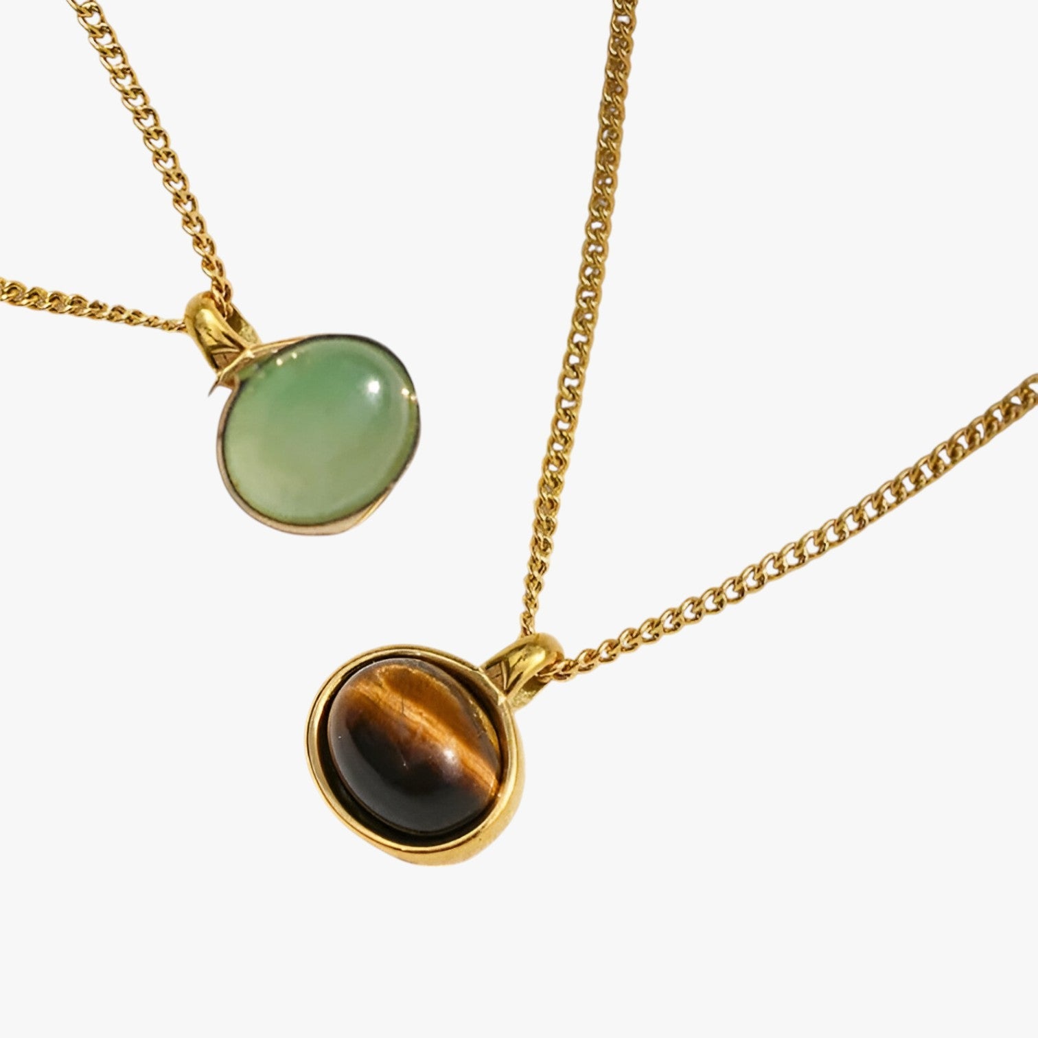 Eve | Vintage halskæde med tigerøje sten - - women's fashion - {{ product_tags }