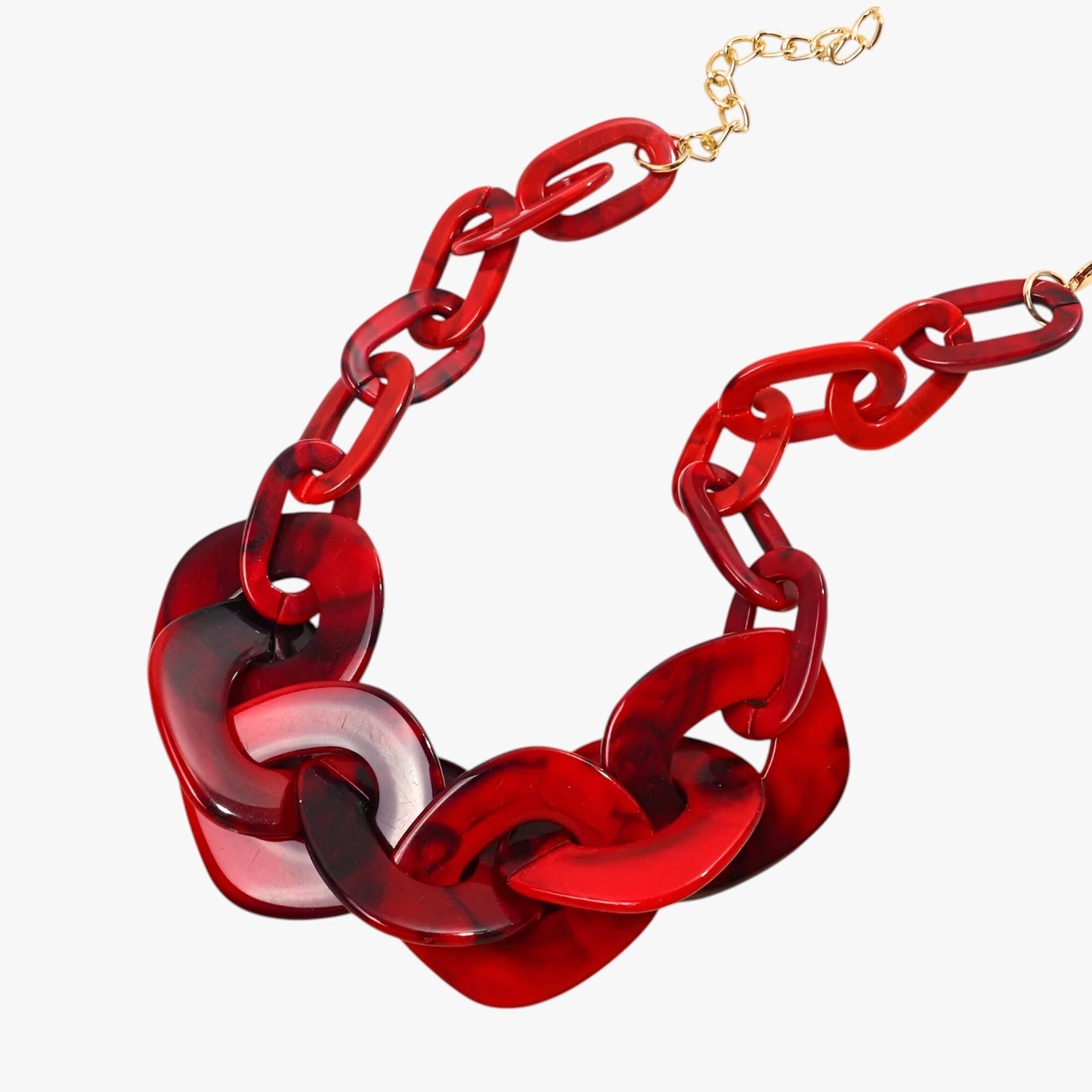 Marissa | Dristig geometrisk choker – Skil dig ud med en stram stil - marmor rød - women's fashion - {{ product_tags }