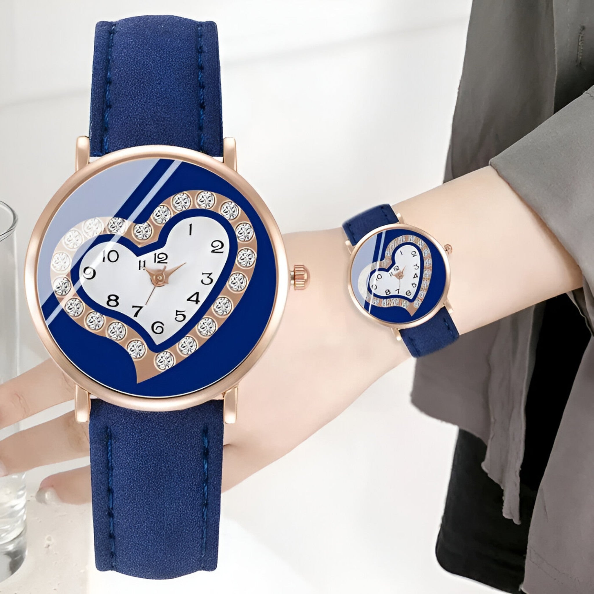 Alina | Dameur med læderrem og elegant analogt design - - watches - {{ product_tags }