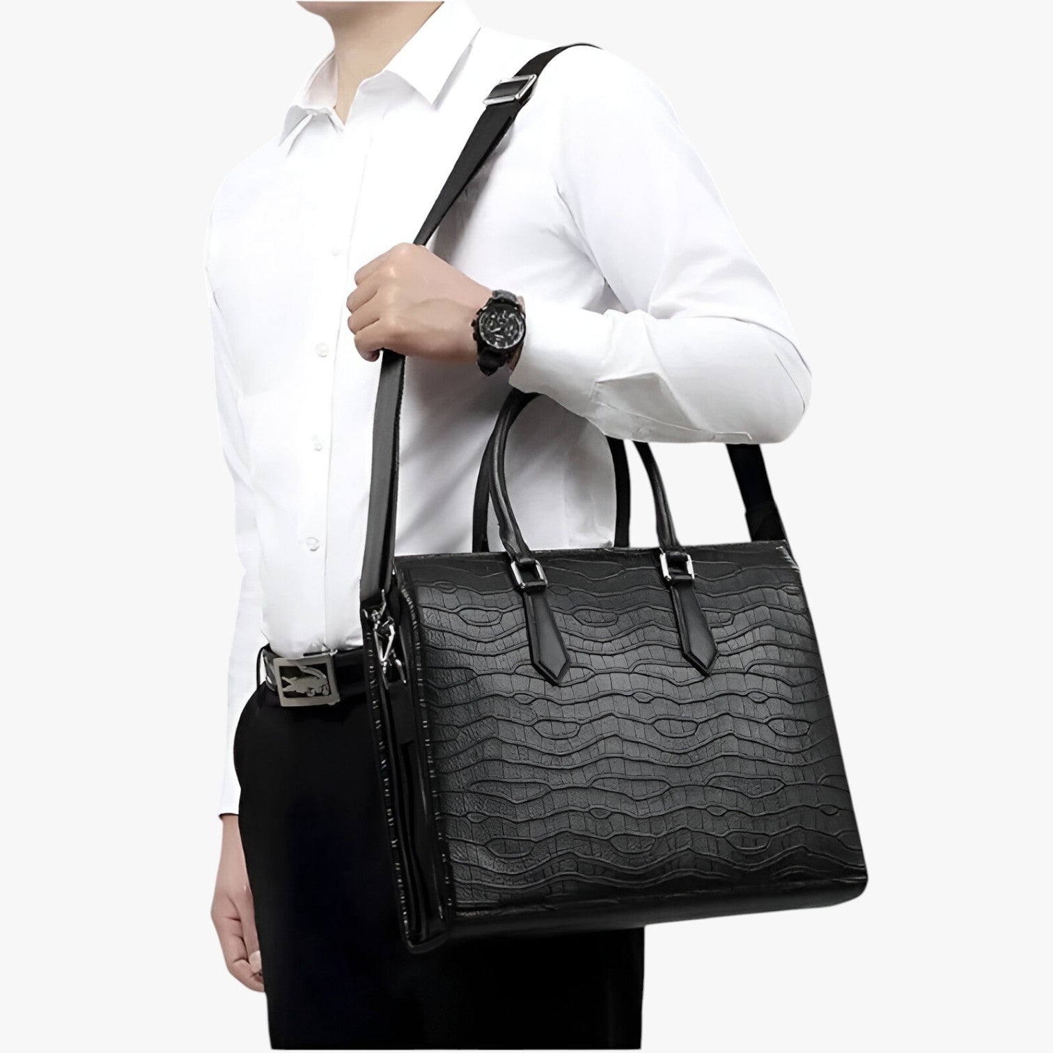 Kobe | Højkapacitets læder taske - - bags - {{ product_tags }