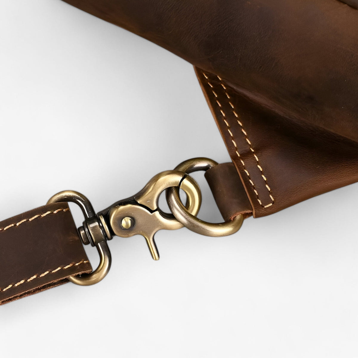 Herre Ægte Kohudsleder Tablet-Satchel Taske
