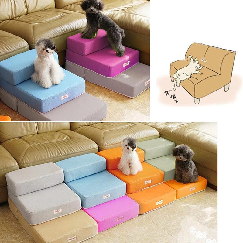 Trappe til hunde (2 lag) | Gør det nemt for din lille at komme op på sofaen - - Trappe til hunde (2 lag) | Gør det nemt for din lille at komme op på sofaen - €25 - {{ product_tags }