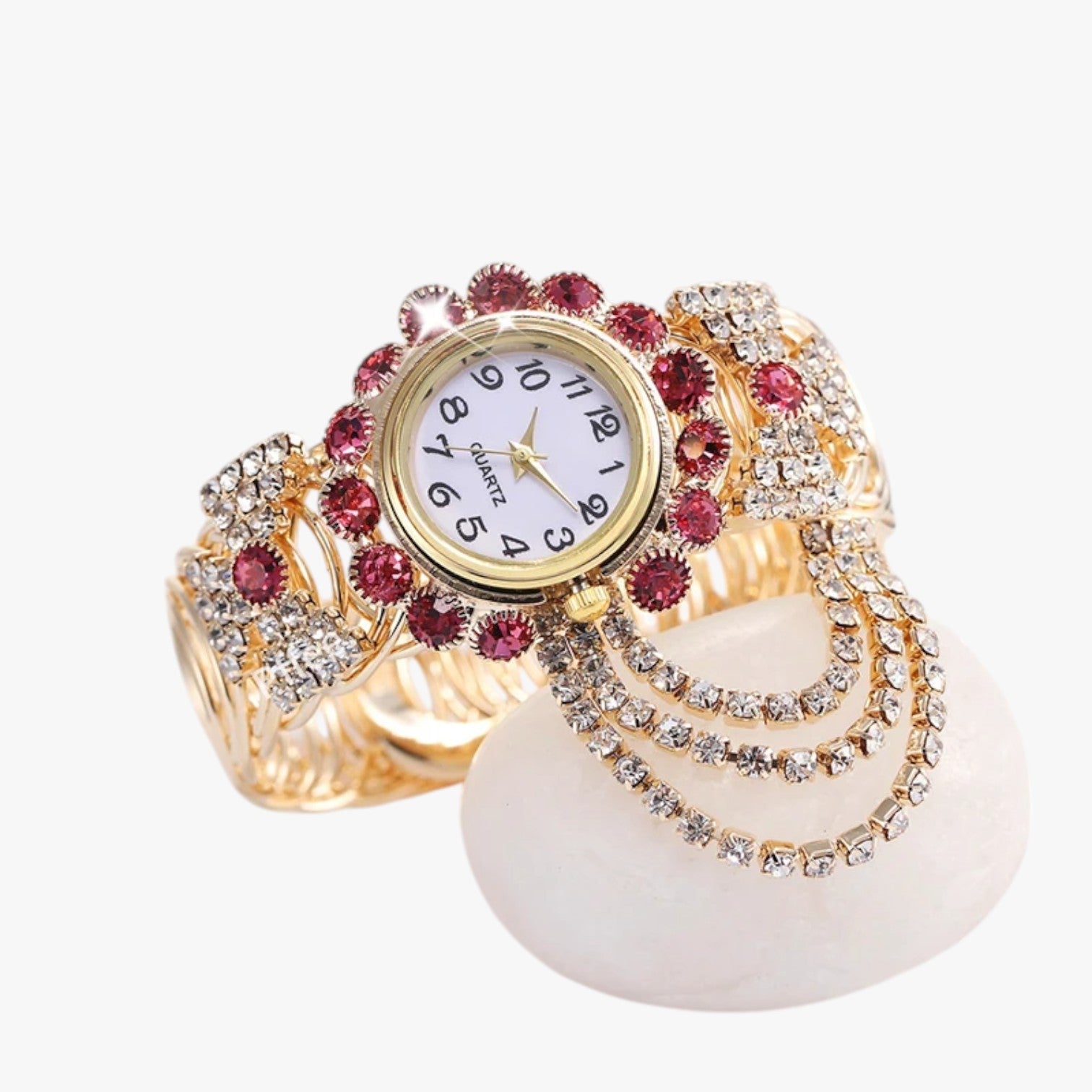 Kamila | Luksusure med diamantarmbånd til kvinder - - Kamila | Luksusure med diamantarmbånd til kvinder - €25 - {{ product_tags }
