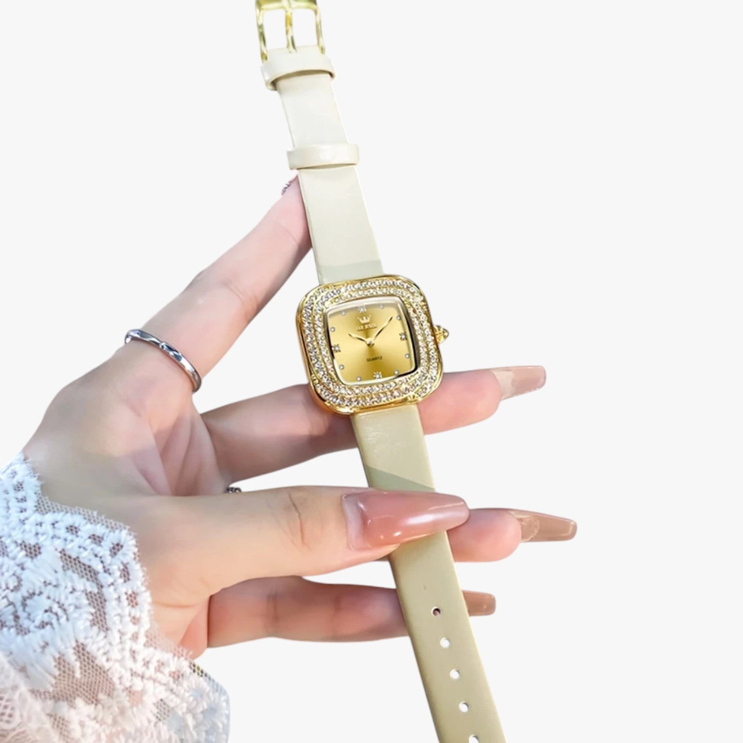 Blair | Elegant firkantet læderur - - watches - {{ product_tags }