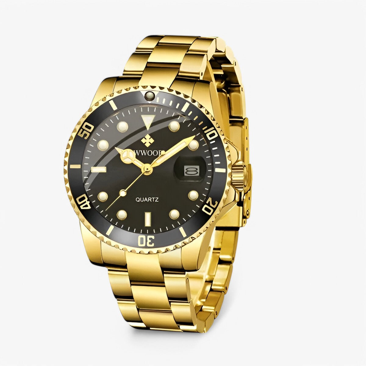 Alfred | Luksus ur i rustfrit stål - Sort guld - watches - {{ product_tags }