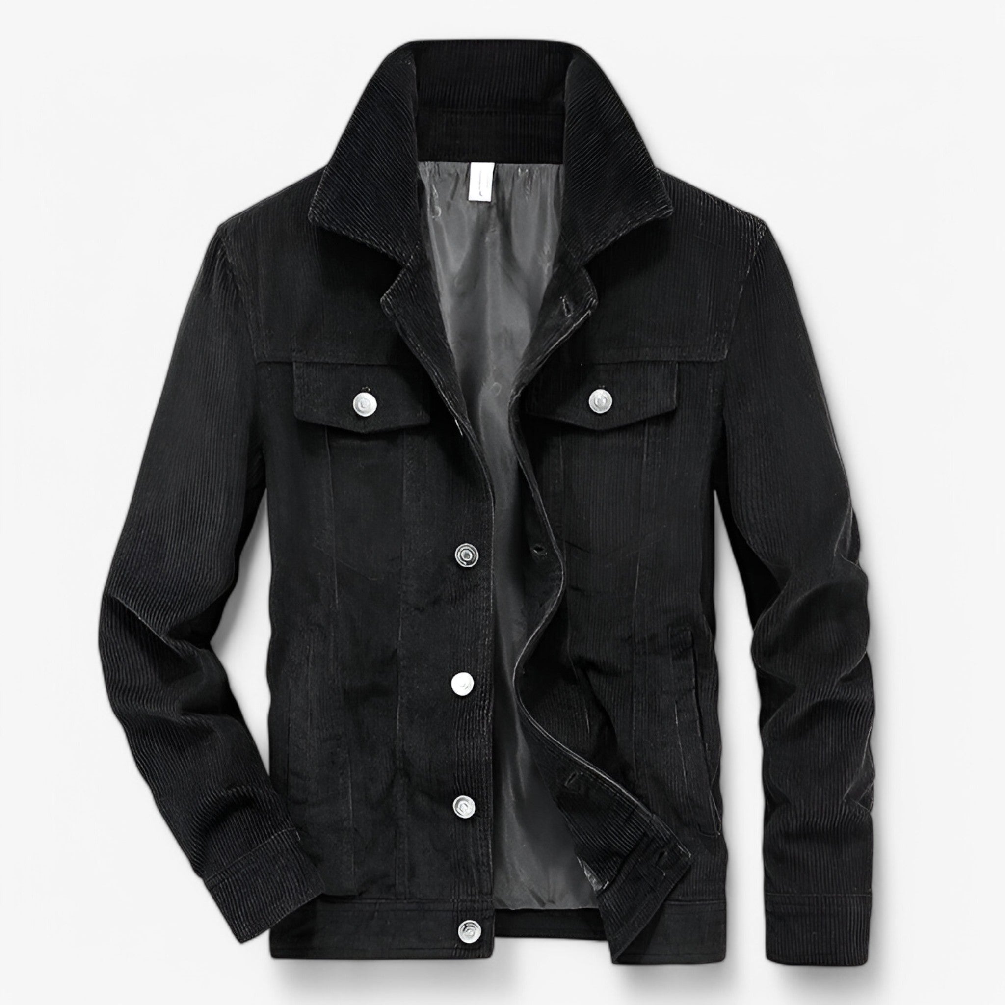 Robert | Corduroy Jakken - Vintage og trendy - Sort - men's fashion - {{ product_tags }