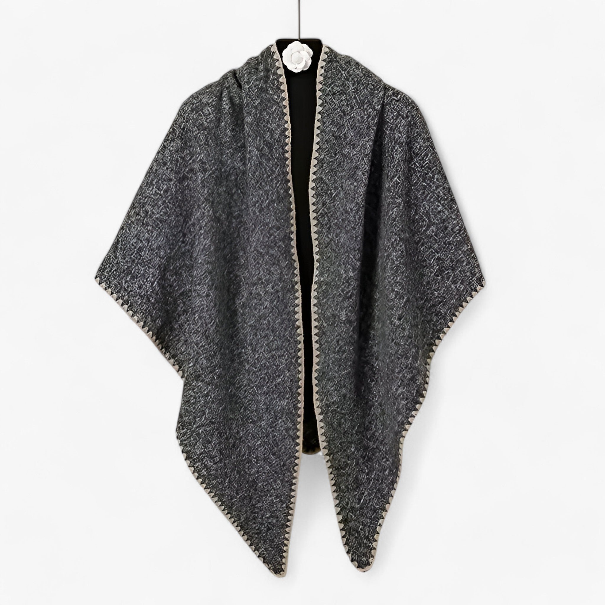 Evelina | Effen Pashmina Trekantet Tørklæde – Stilfuld Varme til Enhver Anledning - YR248-01 - women's fashion - {{ product_tags }