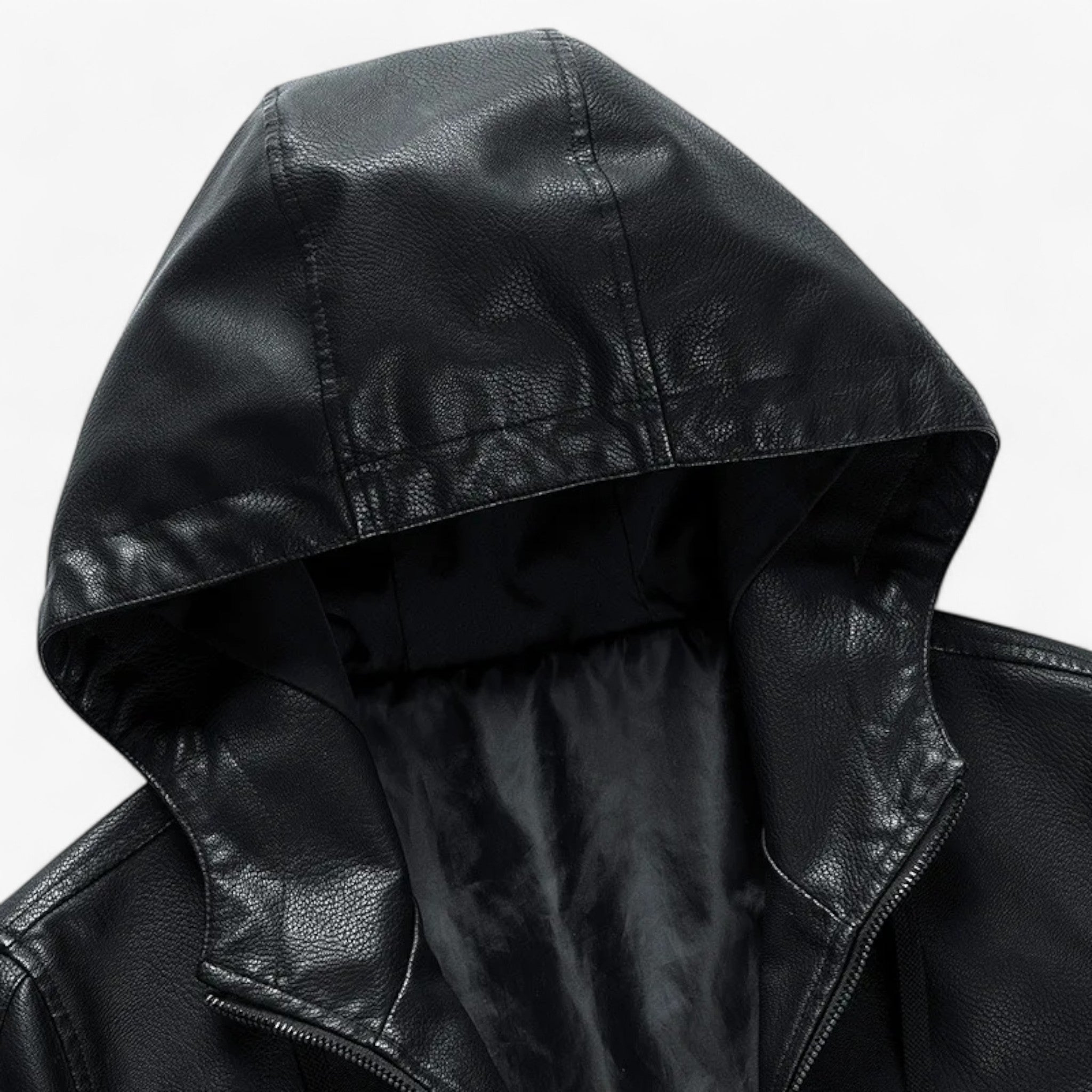 Nolan | Oversized Læderjakke med Hætte - - men's fashion - {{ product_tags }