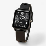 Clara | Rectangular digital watch with silicone straps